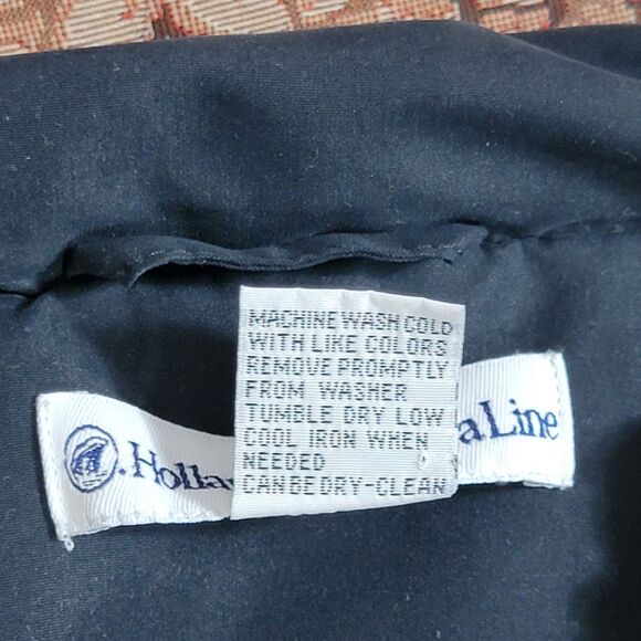 Holland America Line Rain Jacket Womens XXL Blue Hooded Full Zip Hideaway Hood - Picture 11 of 11